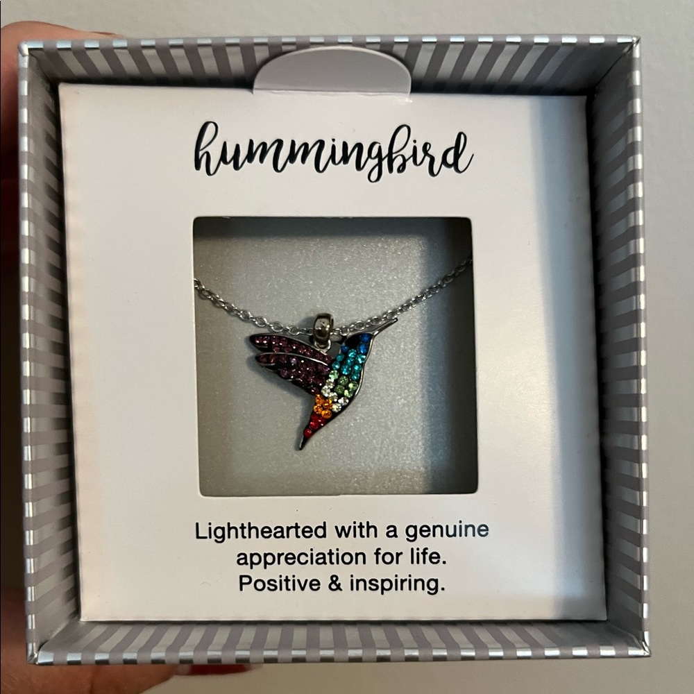 Rainbow Hummingbird Pendant
